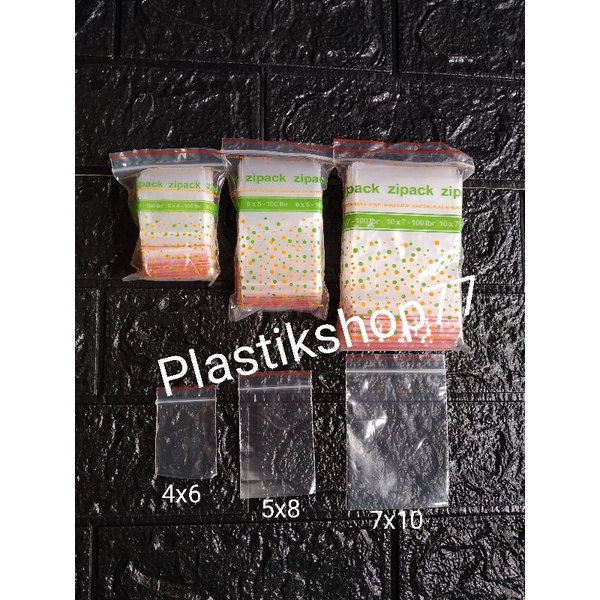 Jual Plastik Klip Zipper Cetik Ukuran 4x6 5x8 6x10 7x10 Isi 100