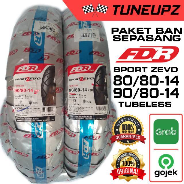 Jual PAKET SEPASANG (80/80-14) (90/80-14) FDR SPORT ZEVO BAN LUAR MATIC ...