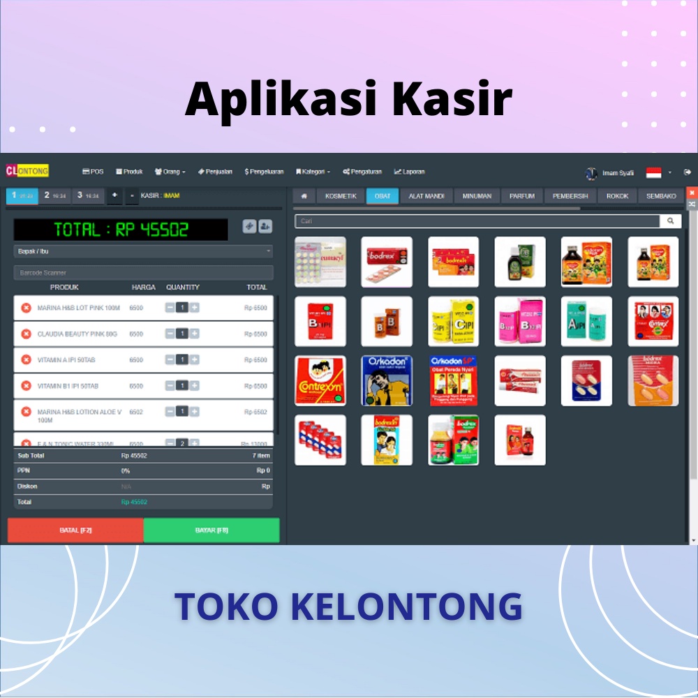 Jual Aplikasi Kasir Toko Kelontong Menggunakan Codeigniter Shopee Indonesia 2000