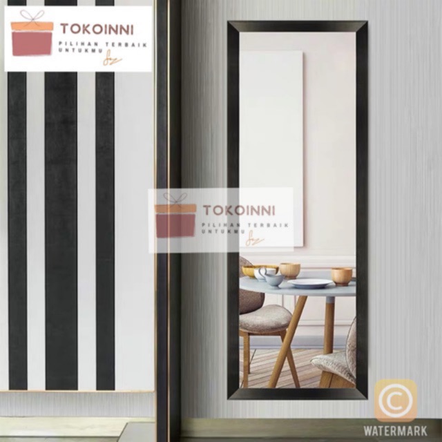 Cermin gantung uk 127x40 cm cermin dinding premium Kaca Cermin Full Body Cermin Badan