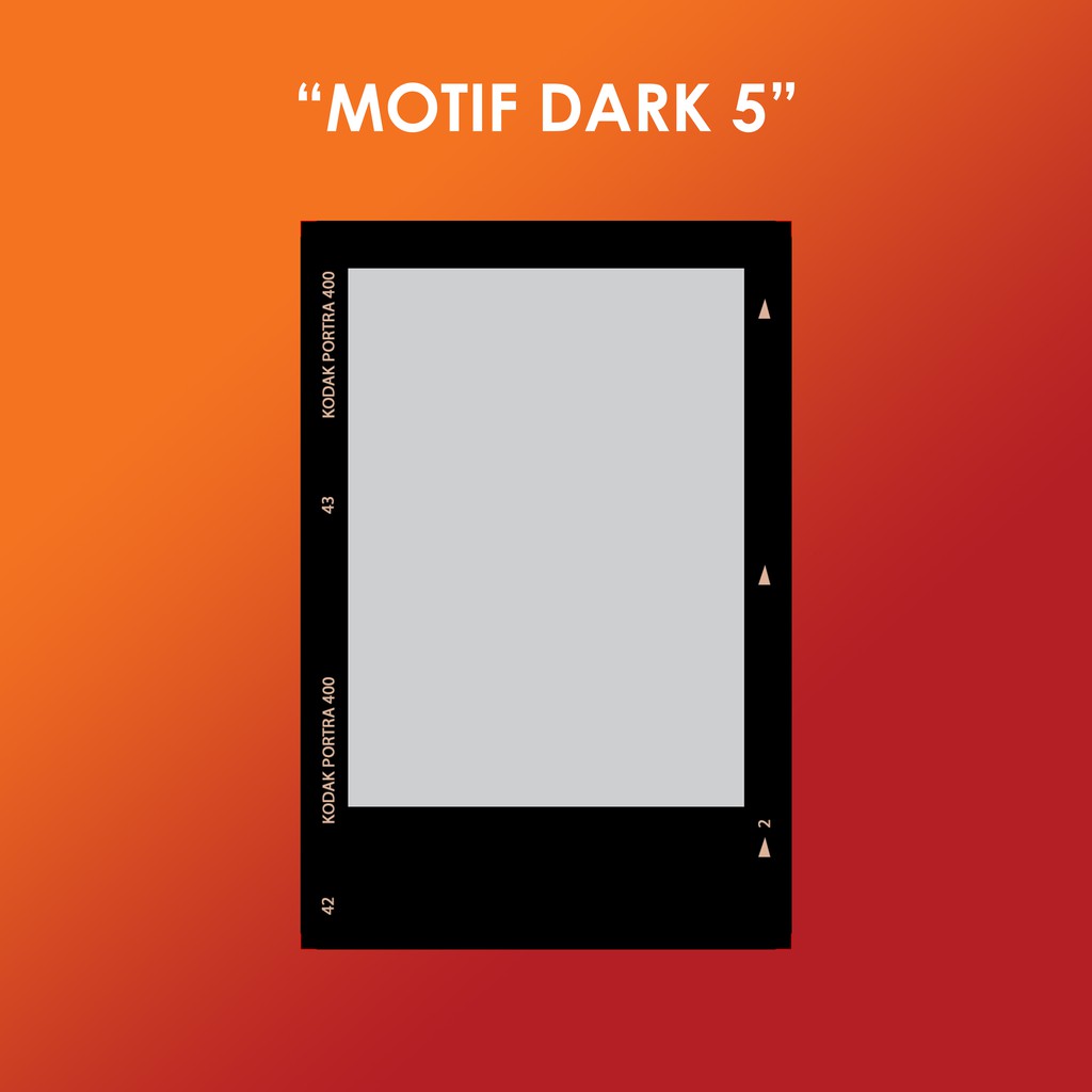 CETAK FOTO POLAROID 2R MOTIF DARK (HASIL TAJAM, KERTAS TEBAL LAMINASI  SISI) 350,-/