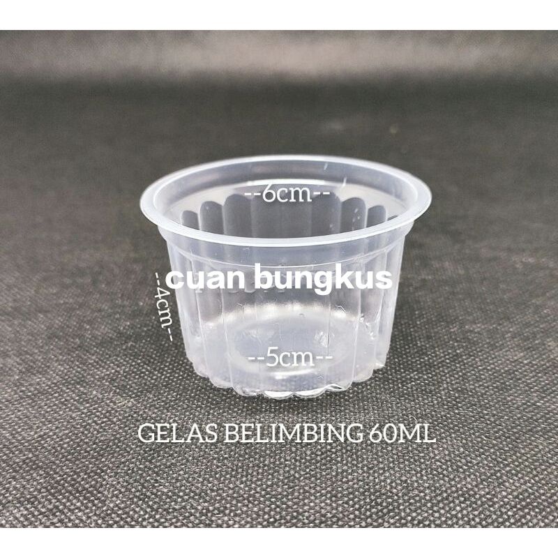 Jual Gelas Plastik Bening Ml Belimbing Cup Jelly Pudding Isi