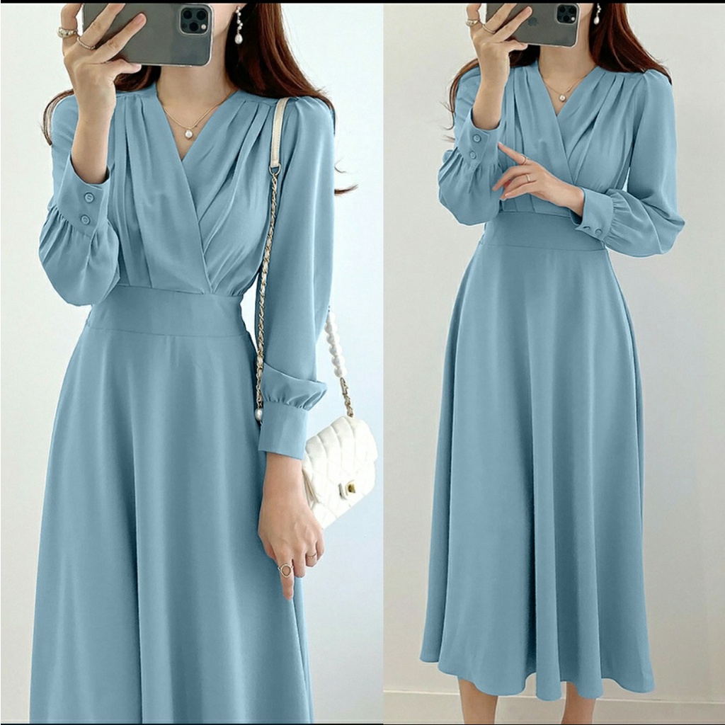 Long discount dress shopee