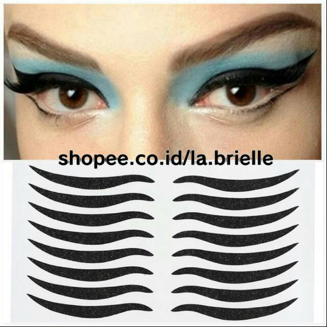 Jual Black Eyeliner Eyelid Tape Sticker Lembar/Selotip Mata Eyeliner