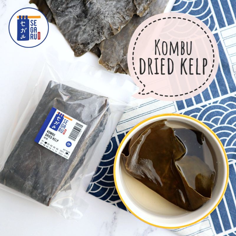Jual Kombu / Konbu / Dried Kelp Dashi / Rumput Laut Kering 50 gr