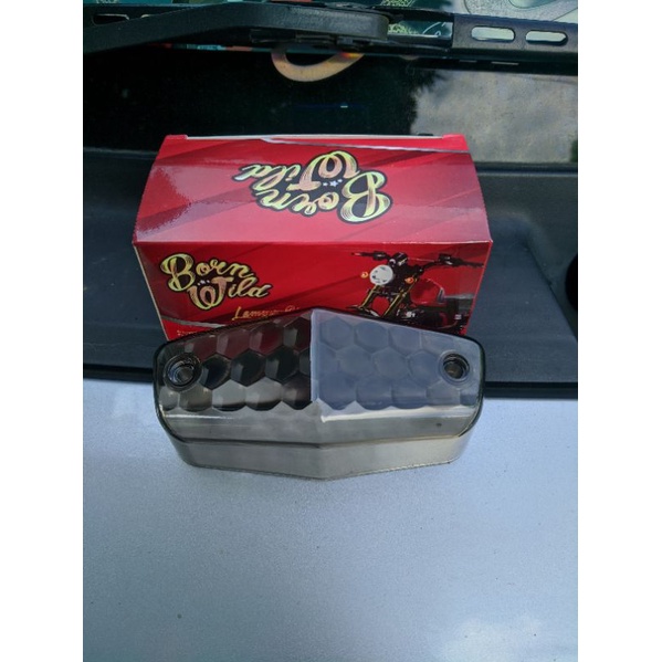 Jual Mika stoplamp stopan cb model bsa warna smoke | Shopee Indonesia