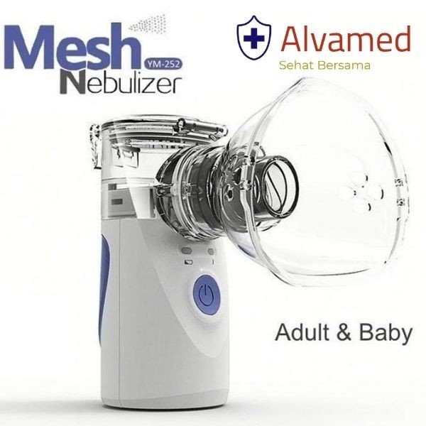 Jual Mesh Nebulizer Portable YM-252 White + Bisolvon Larutan 50 ml ...