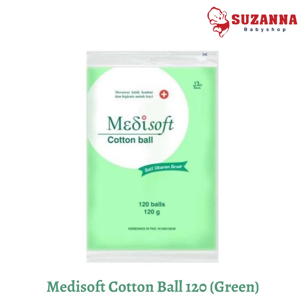 Jual Medisoft Cotton Balls 120 Green - Kapas Bulat | Shopee Indonesia