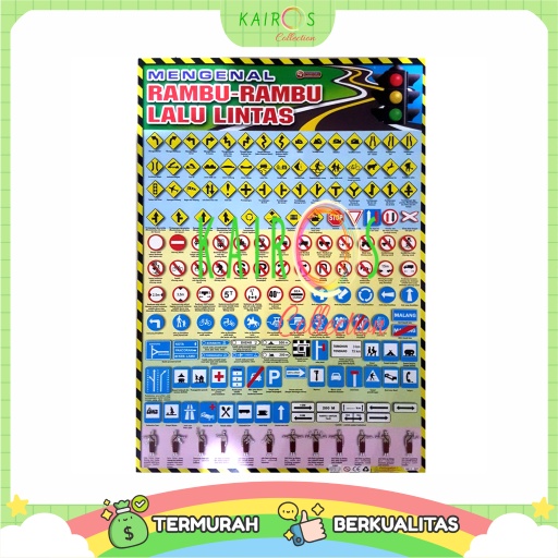 Jual Poster Anak Belajar Rambu-Rambu Lalu Lintas | Shopee Indonesia