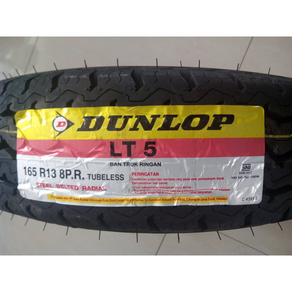 Jual Dunlop LT5 165 R13 8PR Ban Mobil Angkot Zebra Espass SS