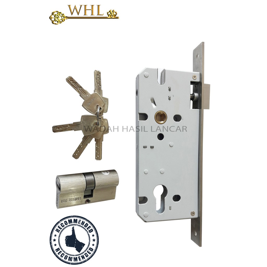 Jual SES Body Kunci Pintu Lidah VIP SS | 50mm | Spain | Computer Key ...