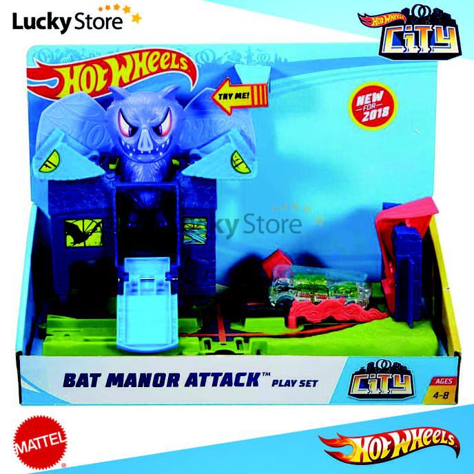 Hot wheels bat manor 2024 attack