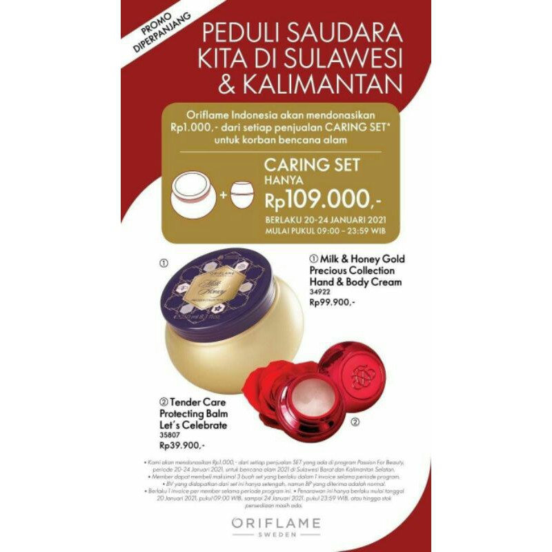 Jual Body Cream Milk Honey Dan Tender Care Shopee Indonesia