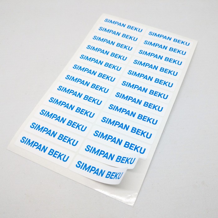 Jual Stiker Keep Frozen Sticker Label Vinyl Simpan Beku 4x1cm (1 Lembar ...