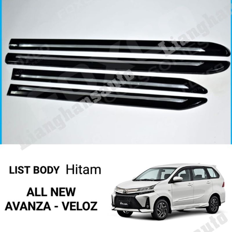 Jual SIDE MOULDING LIST BODY ALL NEW AVANZA VELOZ PLASTIK Shopee