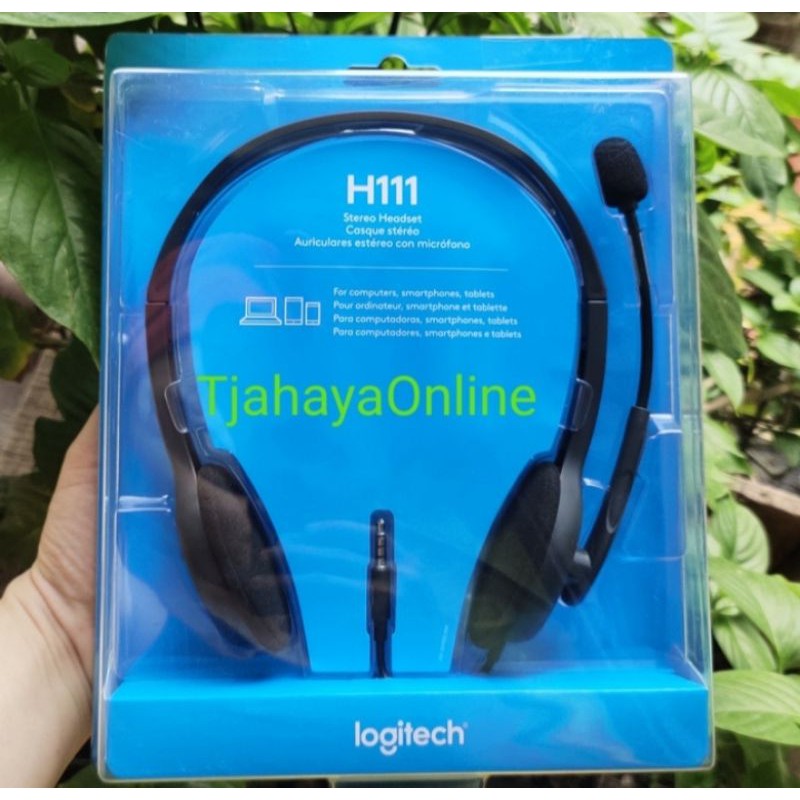 Jual Logitech Headset H111 Stereo Singgel Jack Shopee Indonesia 9344