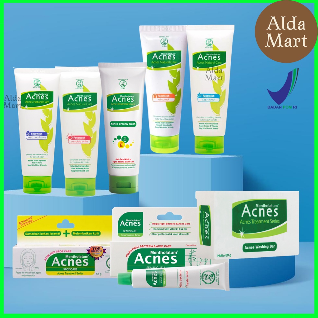 Jual Acnes Facial Wash Sabun Cuci Muka Creamy Wash Complete White Yogurt Deep Cleanser