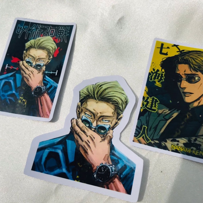 Jual Stiker Nanami Kento Jujutsu Kaisen Anime Character Sticker ...