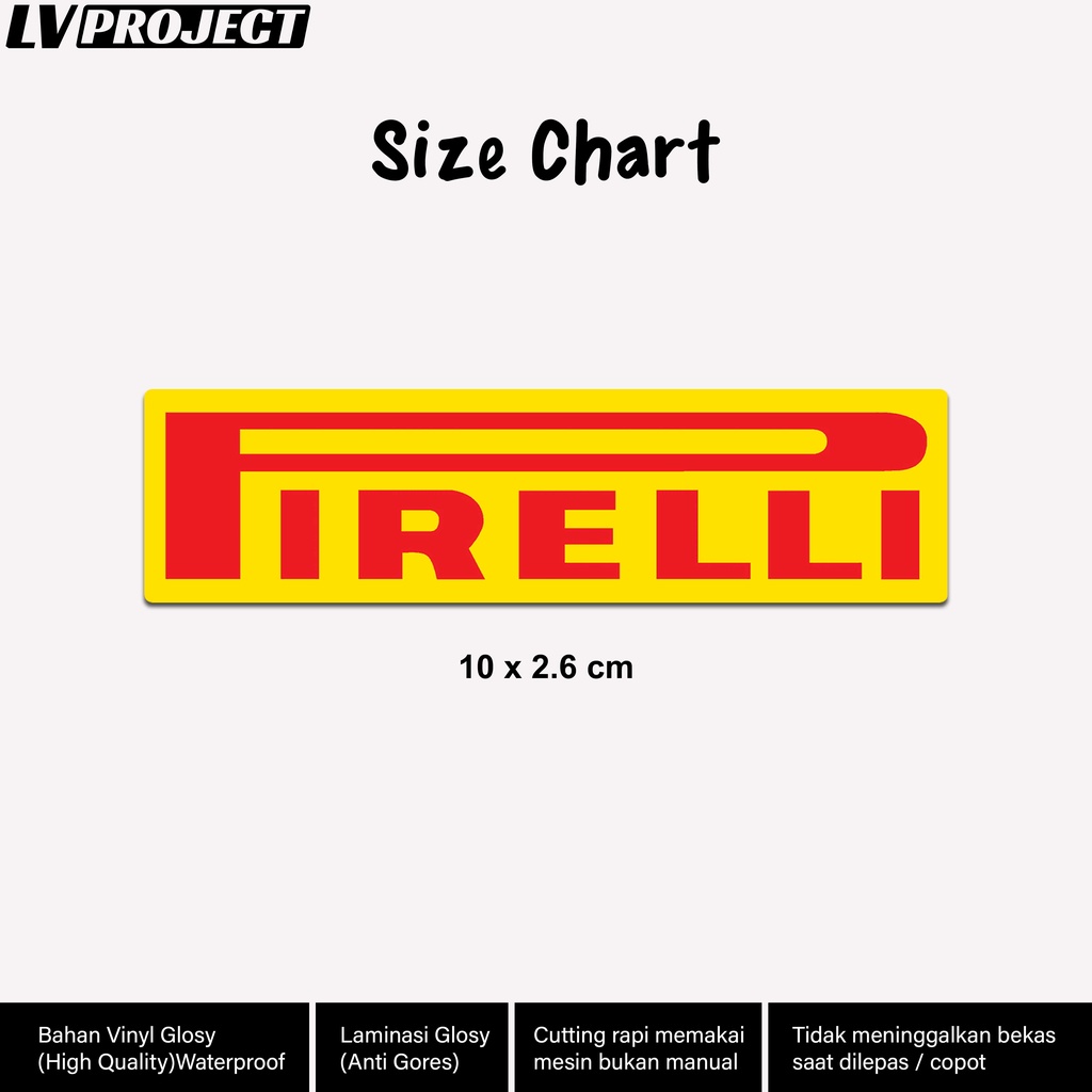 Jual Stiker Sponsor Racing Pirreli Kuning Motor Sticker Ban Motor ...