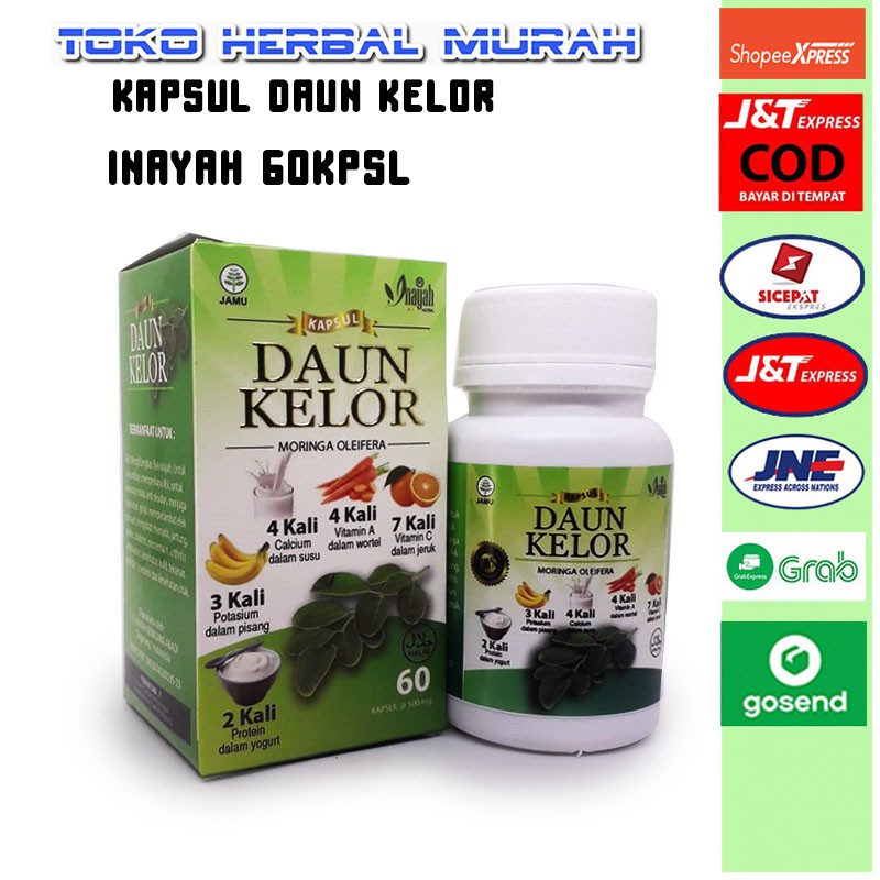 Jual Kapsul Daun Kelor Inayah Kapsul Herbal Sumber Vitamin Mata