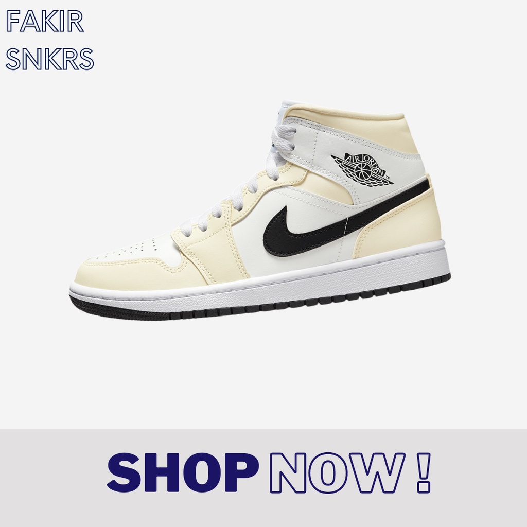 Jual Air Jordan 1 Mid Coconut Milk Shopee Indonesia
