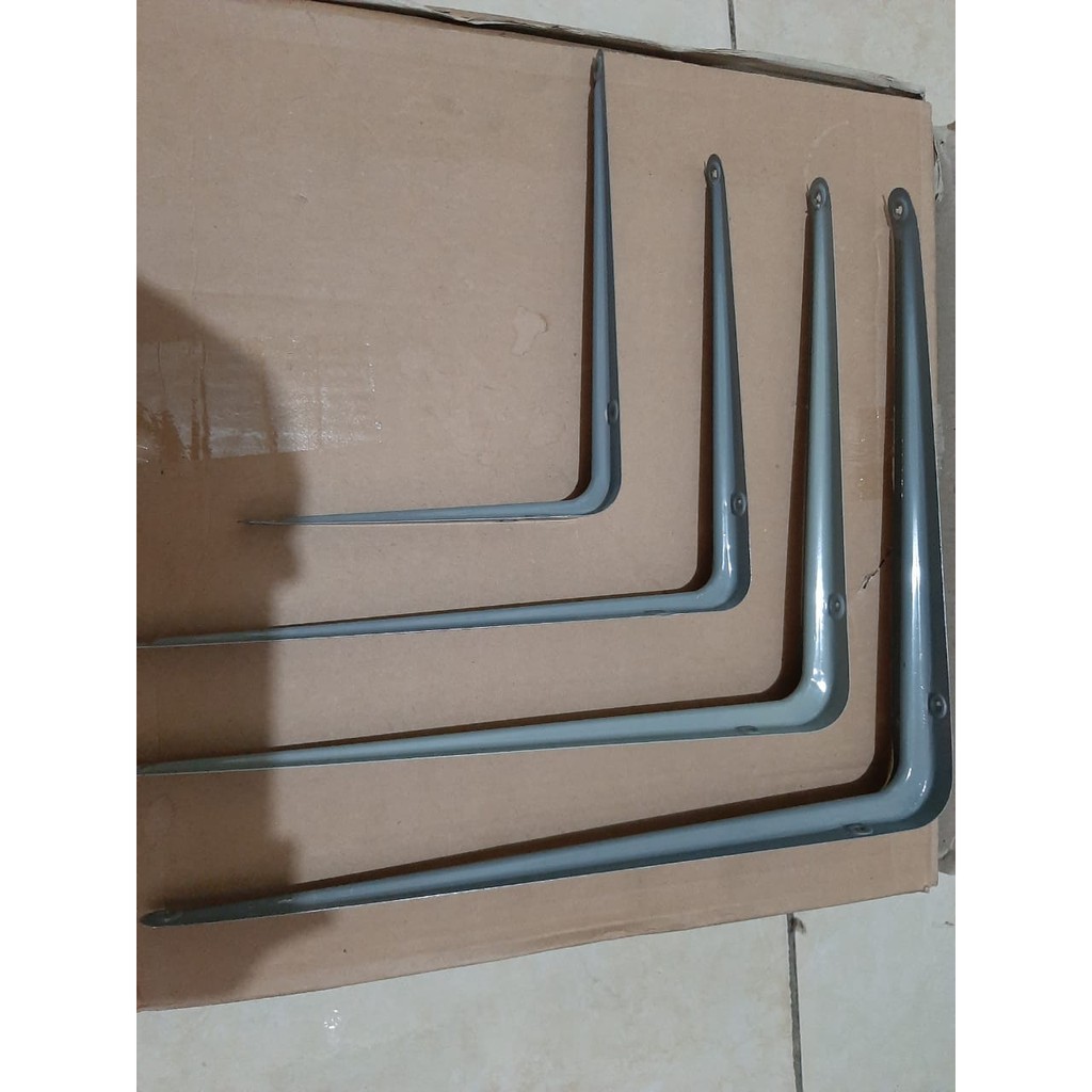 Jual Siku Rak L abu-abu 6x8 8x10 10x12 12x14 (perpasang/2pcs) | Shopee ...