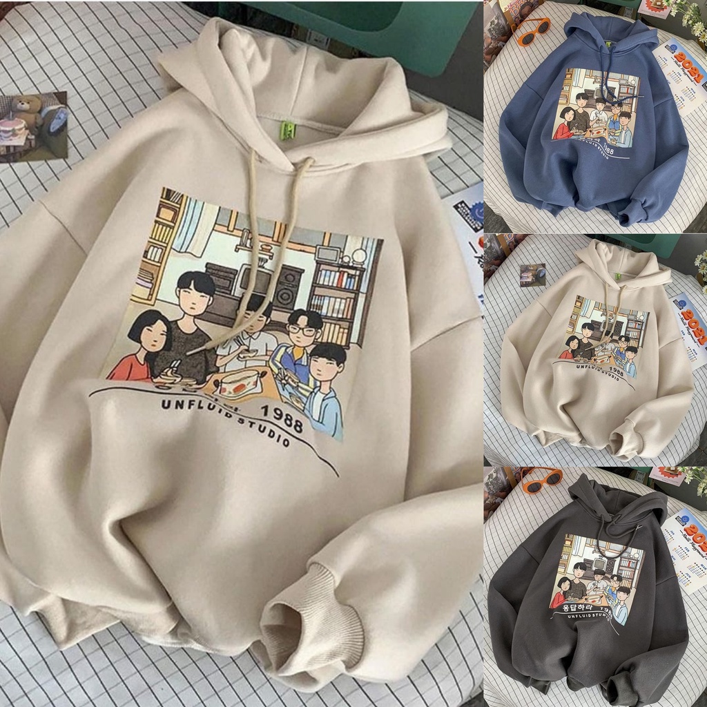 Jual Unfluid Studio Hoodie sweater wanita oversize Sweater Hoodie oversize wanita korea hoodie Shopee Indonesia