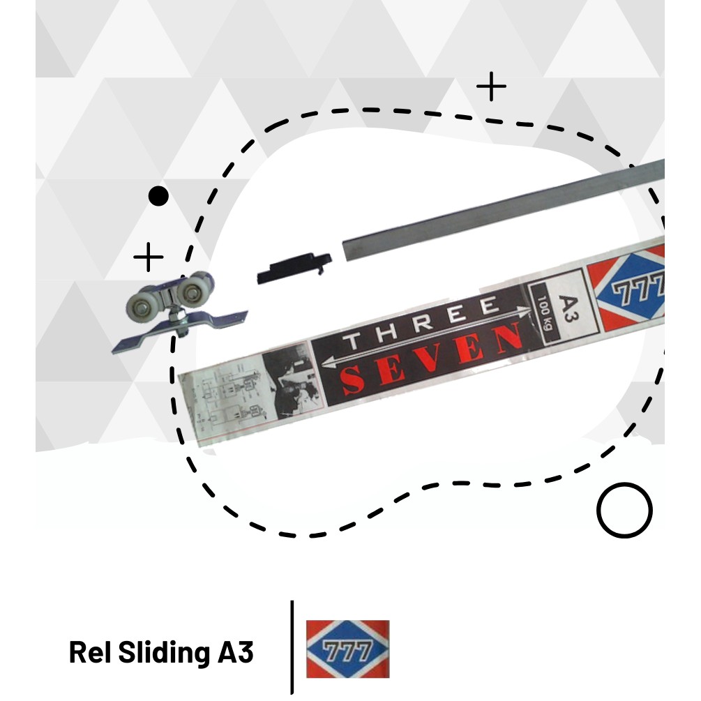 Jual Rel Pintu Sliding Rel Pintu Geser 180cm 210cm 240cm 300cm 777 ...