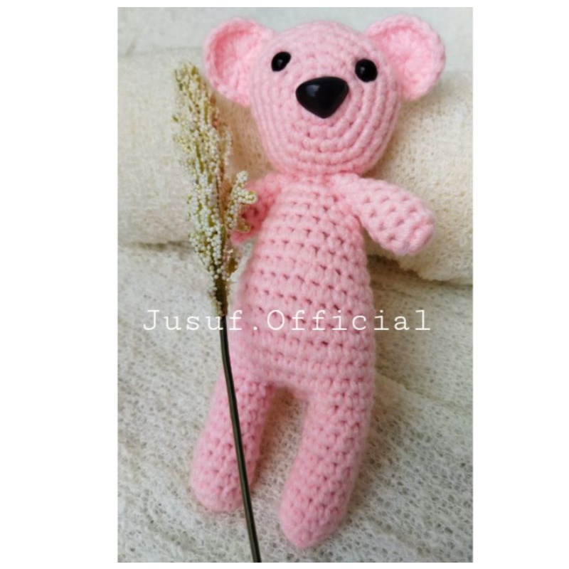 Jual Boneka rajut amigurumi beruang boneka newborn boneka properti foto ...