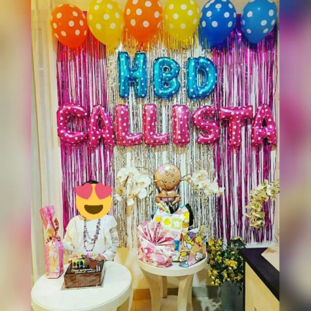 Jual Dekorasi Ulang Tahun / Paket Dekor / Birthday / Paket Hemat
