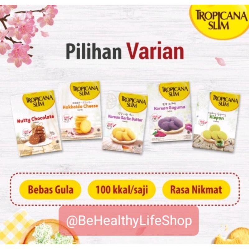 Jual Tropicana Slim Cookies Hokkaido Cheese/ Korean Goguma/ Korean