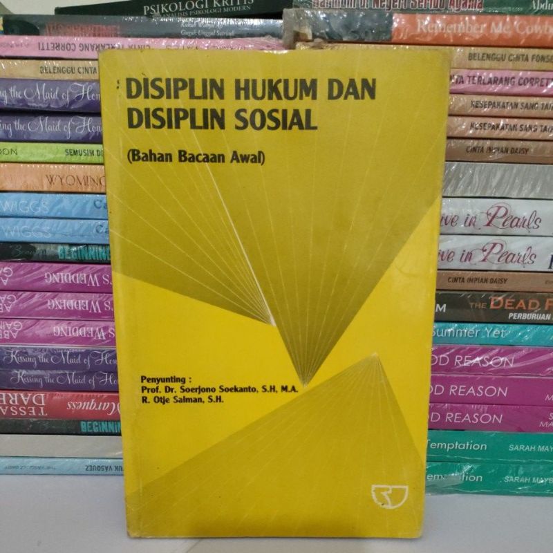 Jual Buku Super Murah Buku Disiplin Hukum Dan Disiplin Sosial