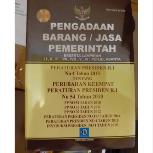 Jual BUKU PENGADAAN BARANG DAN JASA PEMERINTAH beserta Lampirannya ...