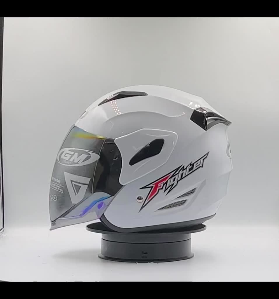 Jual Helm GM Fighter Solid White | Shopee Indonesia