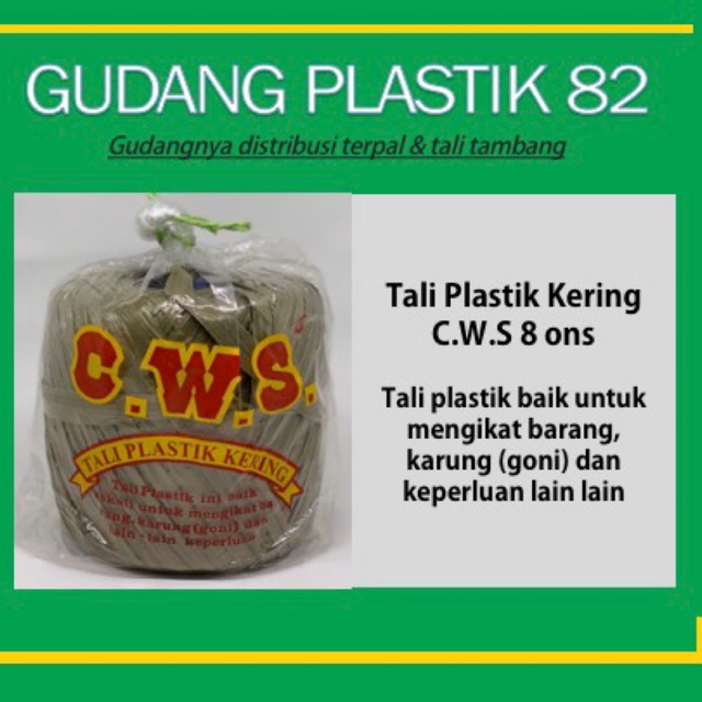 Jual Tali Plastik CWS Tali Rafia Tali hitam Tali plastik | Shopee Indonesia