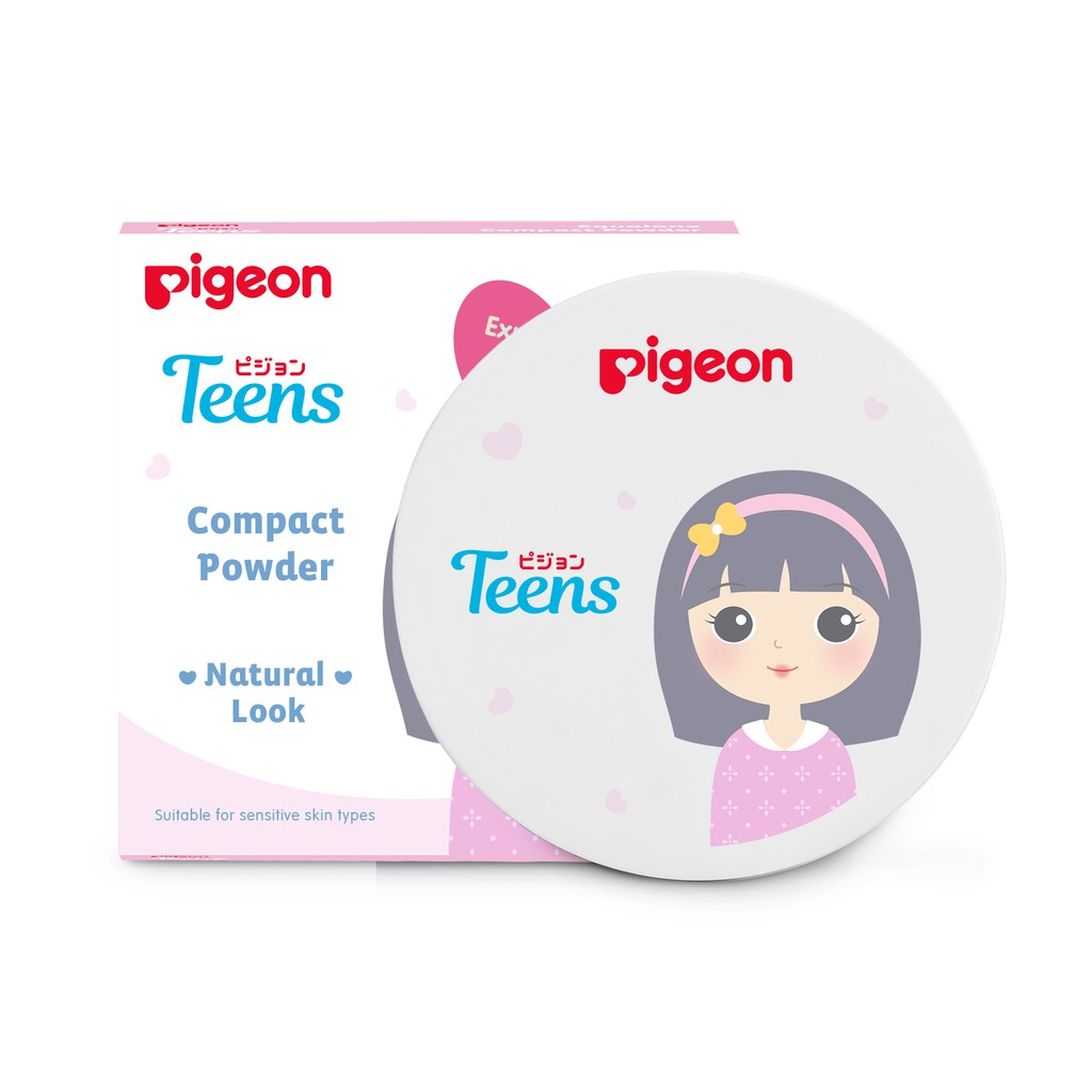 Jual PIGEON TEENS Compact Powder Squalane 14Gr - Beige | Shopee Indonesia