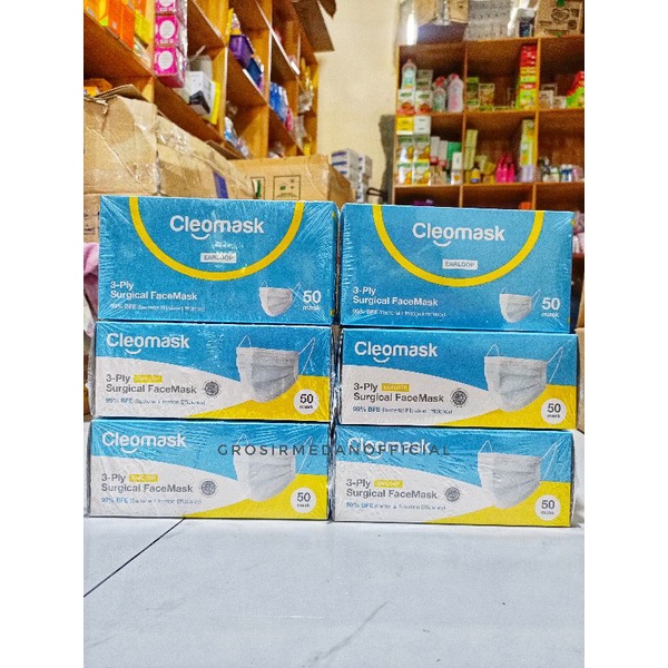 Jual CLEOMASK MASKER MEDIS 3 PLY - LEMBUT HALUS NYAMAN DIPAKAI | Shopee ...