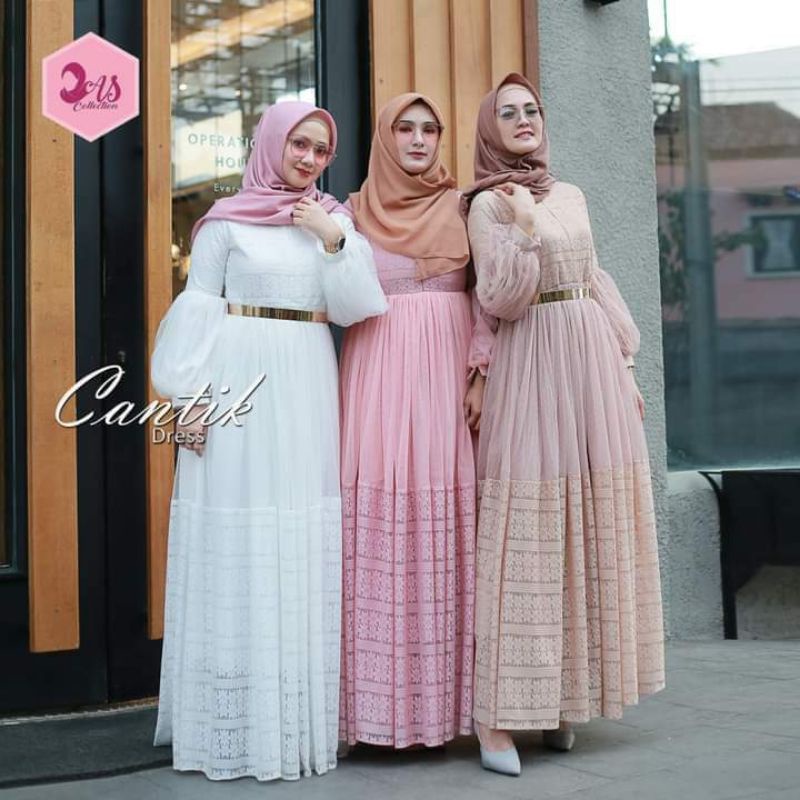 Dress Cantik by Thamrin city shop AS Collection Gamis Wanita Dewasa