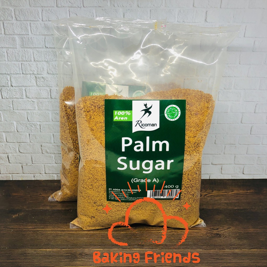 Jual PALM SUGAR GRADE A 400GR/GULA AREN 100 RIKOMAN