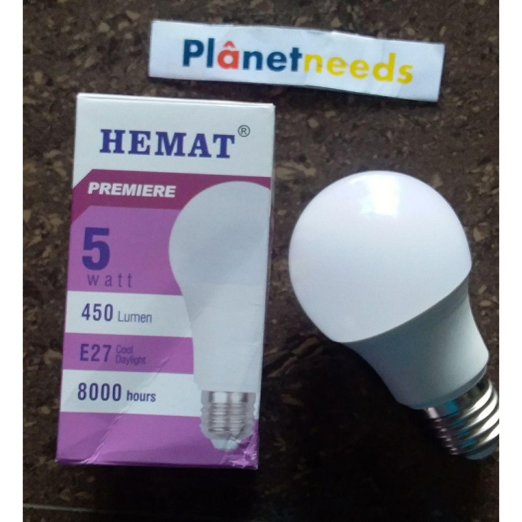 Jual Lampu Bohlam Led Premiere W Lampu Led Hemat Energi Cahaya Putih Good Quality Berkualitas