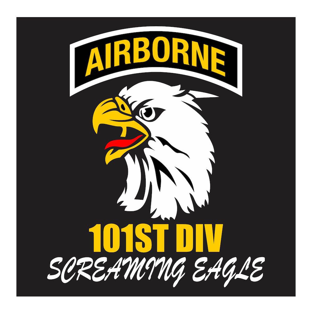 Jual US Army 101st Airborne New Bird Series 2 Cutting Sticker | Shopee ...