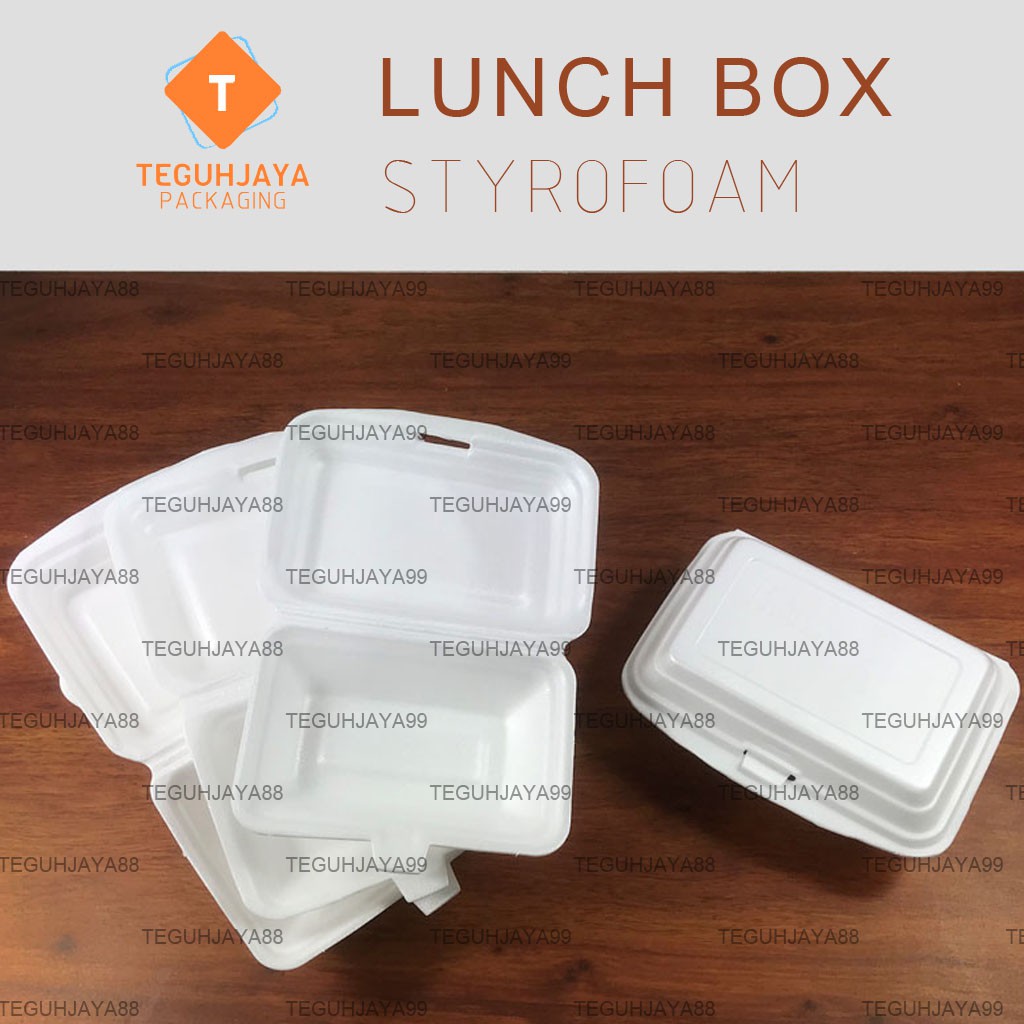 Jual Styrofoam Gabus Bubur Foam Bubur Lunch Box Kotak Makan Gabus Foam ...