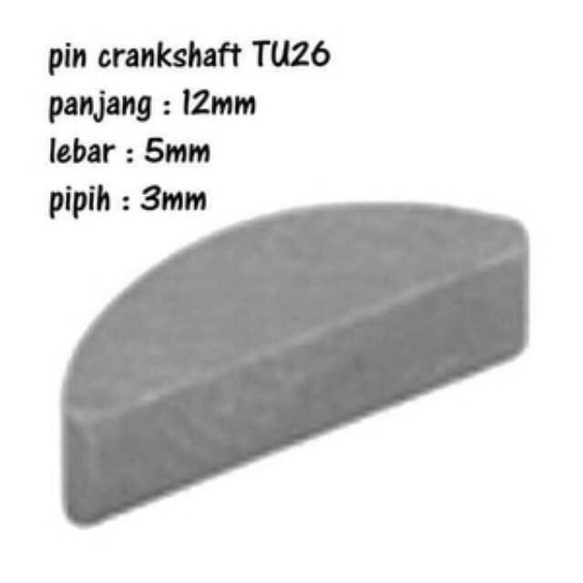 Jual pin crankshaft TU26 - mesin portabel sprayer engine 2 stroke TU-26 ...