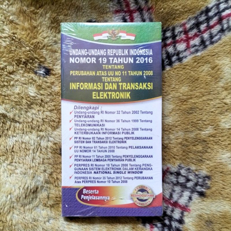 Jual BUKU UNDANG-UNDANG TENTANG PERUBAHAN ATAS UU NO 11 TAHUN 2008 ...