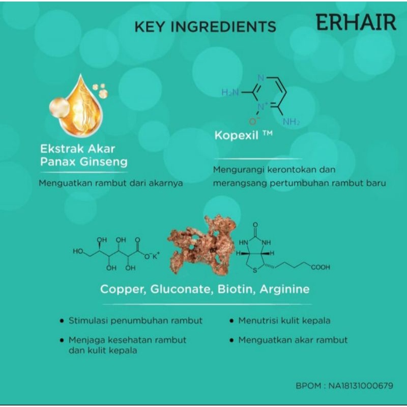 Jual Erhair Hairgrow Serum Erha 7x8ml Penumbuh Rambut Rontok | Shopee ...