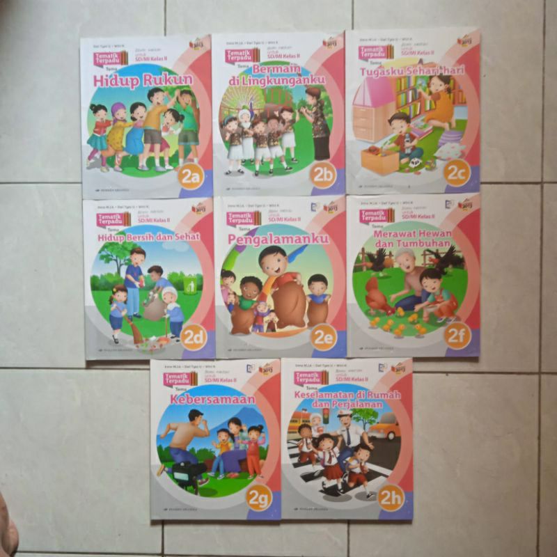 Jual BUKU TEMATIK TERPADU ERLANGGA KELAS 2 SD TEMA A ,B ,C ,D ,E, F, G ...