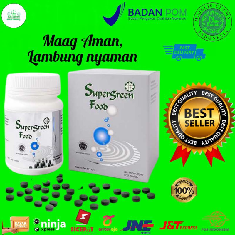 Jual SGF Supergreen food Suplemen Multivitamin spirulina chlorella