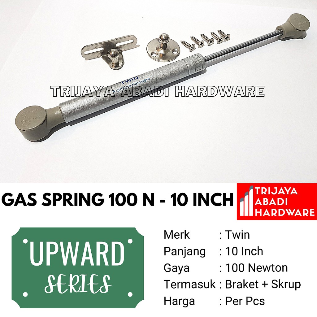 Jual Gas Spring 100N - 10inch Hidrolik Pintu Kabinet Twin | Shopee ...