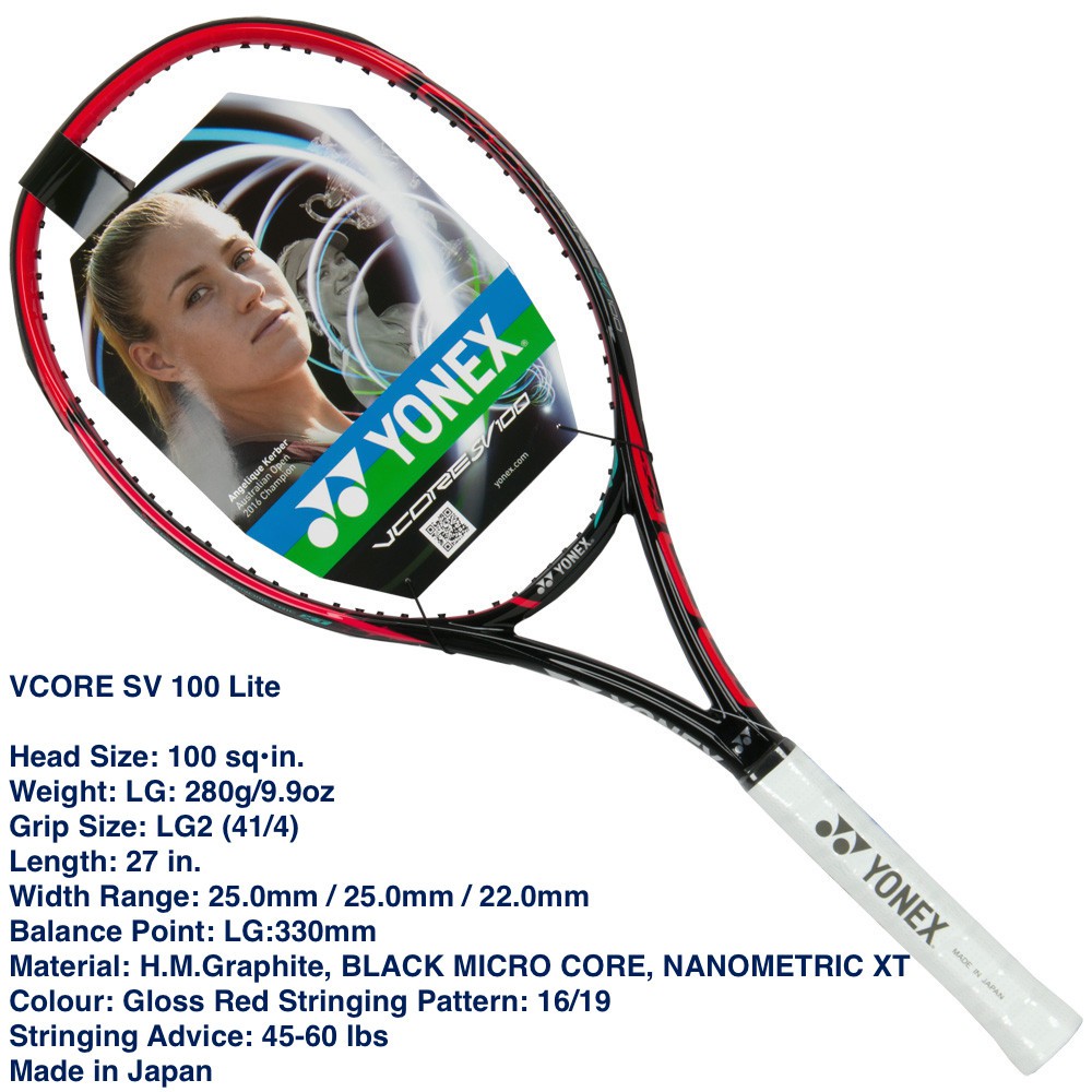 Jual yonex VCORE SV 100 Lite - 280 gram racket tenis - ORI