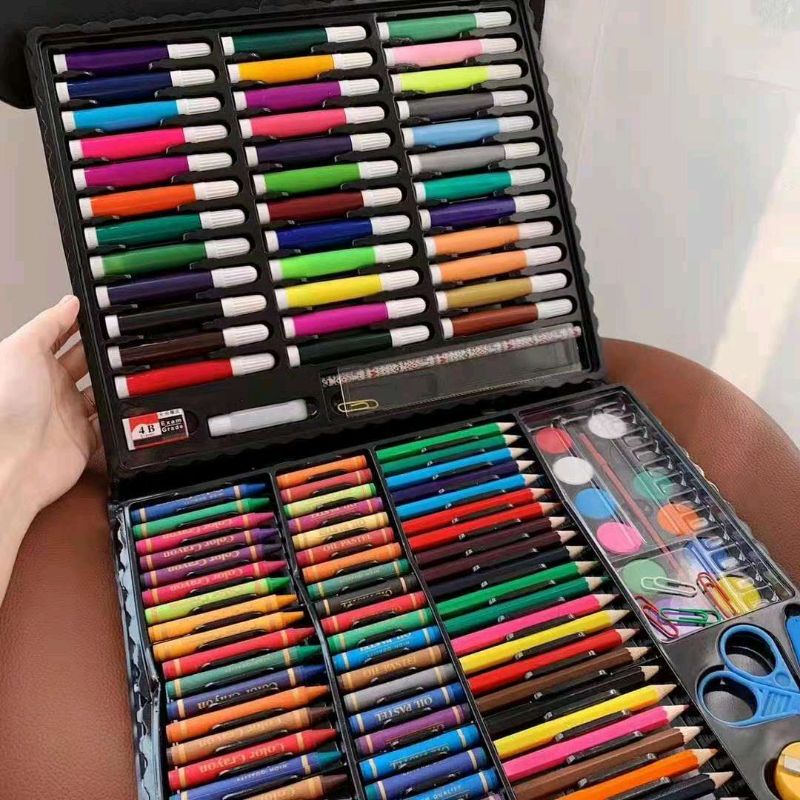 Jual Pensil Warna 1 Set Crayon Isi 150 Pcs | Shopee Indonesia